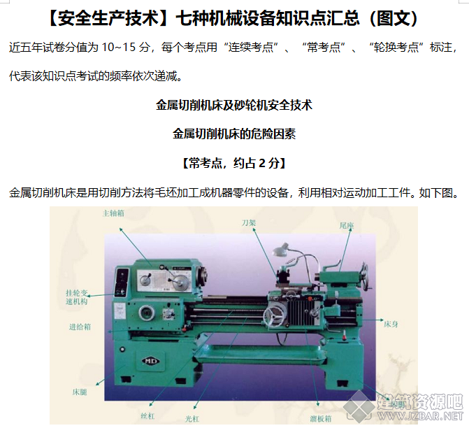 【安全生产技术】七种机械设备知识点汇总（图文）.png